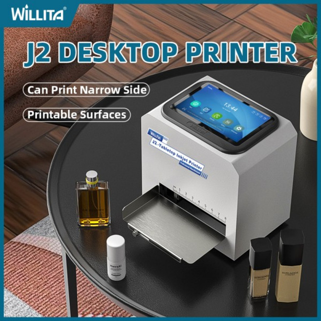 12.7mm 정적 데스크탑 잉크젯 프린터 휴대용 병 QR 코드 만료 날짜 지능형 J2 탁상용 인쇄 기계, printer with sensor, 영국 플러그