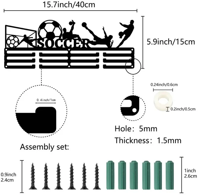 1pc 메달 홀더 디스플레이 수영 소녀 옷걸이 상 리본 3 라인 트로피 선반 치어 체조, 07 AECH-17356