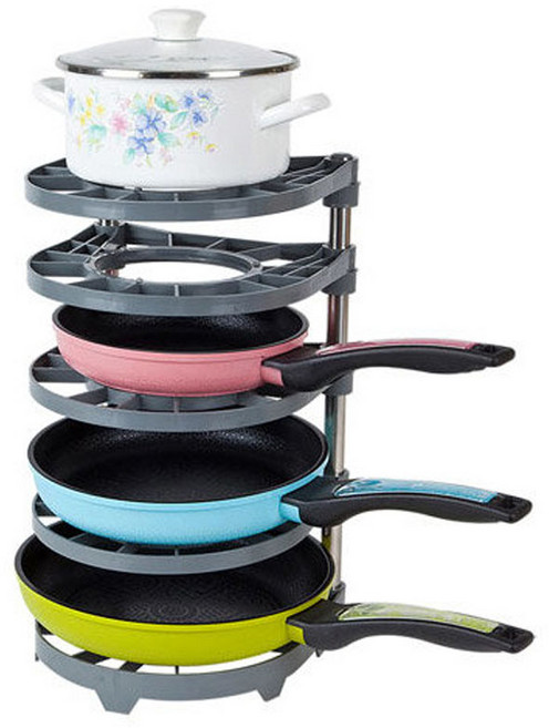 시우_후라이팬정리대 5단(p) 냄비 정리대 주방 수납 선반, 1개