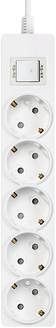 대성 퓨어탭 절전 멀티탭 5구 PUT-01, 1개, 화이트, 2.5m