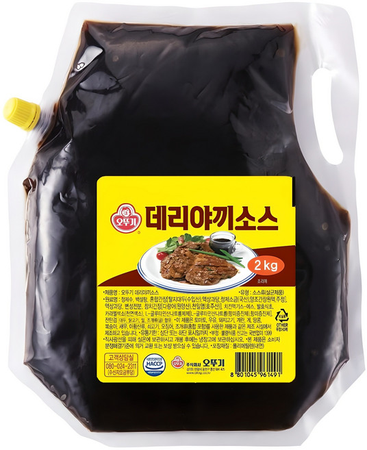오뚜기 데리야끼소스, 2kg, 1개