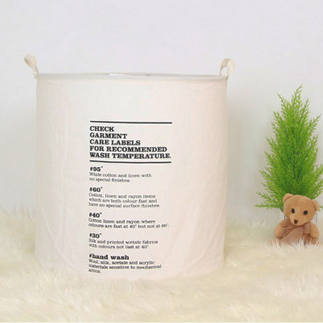 다용도 페브릭 빨래바구니 특대형, 화이트B, 1개