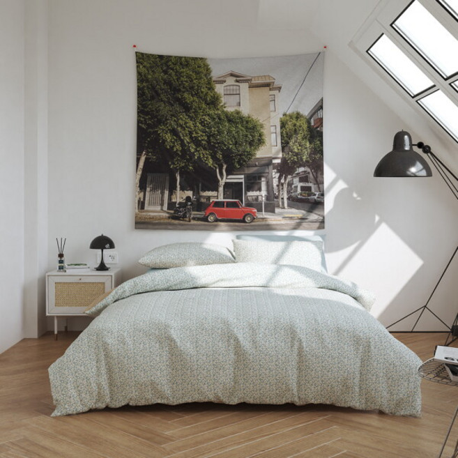 아망떼 레드카 파리 순면 패브릭포스터 140x150, 1장, 1장