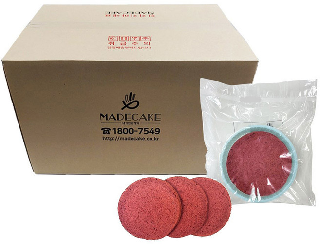 메이드케이크 케이크시트 1호 레드벨벳 박스, 180g, 20개