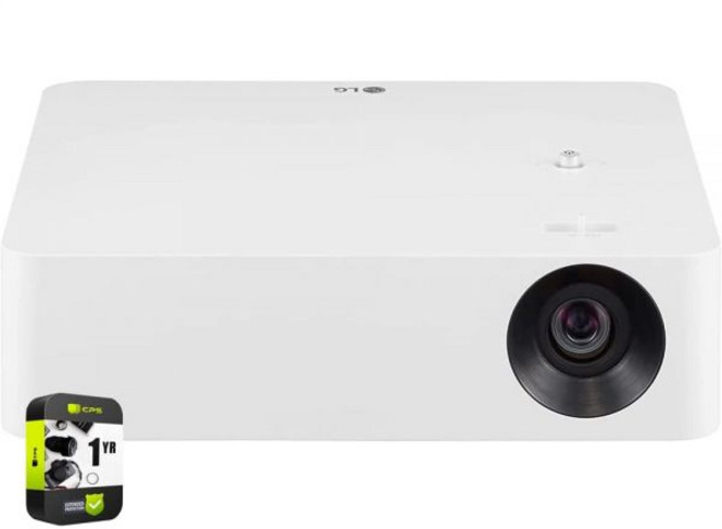 LG PF610P LED 스마트 홈 시어터 시네빔 프로젝터 120인치/1920 x 1080 화이트 번들 1년 CPS 향상 보호 팩 포함, LG PF610P LED 스마트 홈 시어터 시네빔 프로