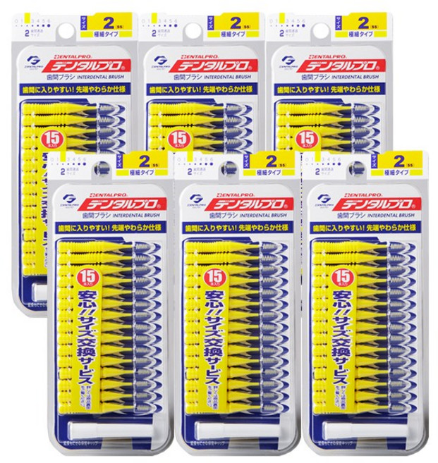 잭스 덴탈프로 I형 치간칫솔 SS, 0.8mm, 15개입, 6개