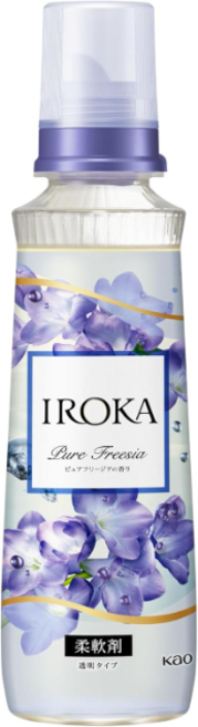 일본 직수입 IROKA 이로카 섬유유연제 퓨어 프리지아, 3개, 540ml