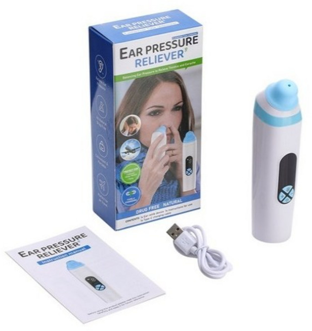 Eustachian Tube Unclogger Balancing Ear Pressure 다이빙을위한 다기능 귀 압력 완화 장치, 01 White, 1개