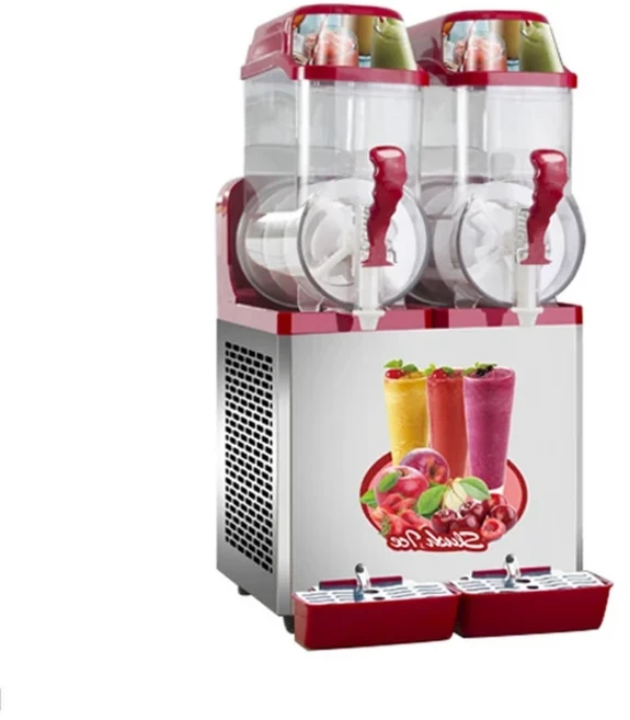 눈송이 제빙기 상업용 360W 110V 60Kg/24h 스노우 셰이버 메이커 스폰지 분쇄기 기계, 02 220V, 01 Double cylinder