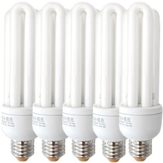 장수램프EL 25W 전구색 E26 5개 0284-5/ 전구 조명