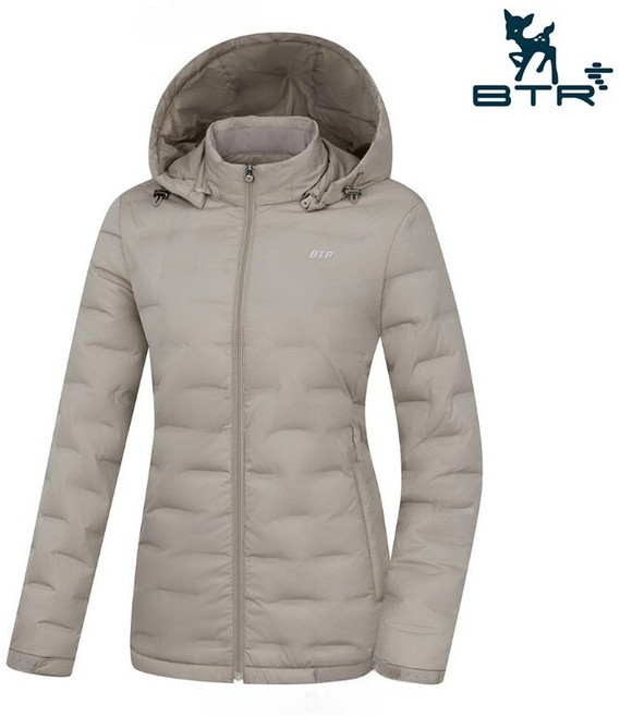 BTR BTR 비티알 골프 겨울 여성용 튜브 다운 경량 패딩 점퍼