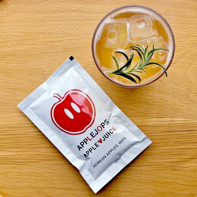 사과잡스 사과즙 100%사과로만 짠 NFC착즙주스 120ml x 50포