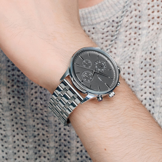 [세인트스코트] 젤로스 남성 멀티 메탈 시계 + 쇼핑백 / ST6013M