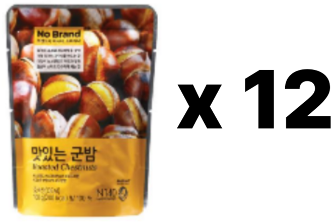 노브랜드 군밤 100g, 12개