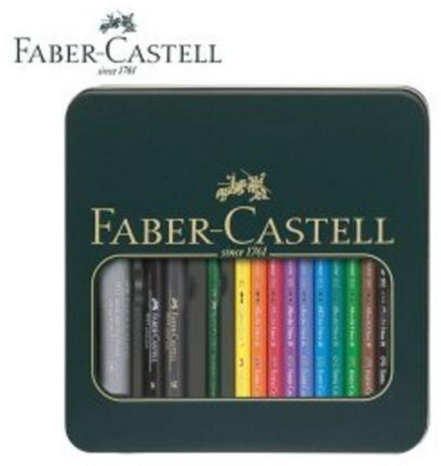 파버카스텔 알버트 뒤러 전문가용 수채 색연필 10색+아티스트 펜 세트