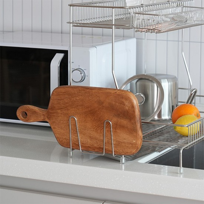 한국도자기리빙 에르노바 스텐 304 2단 확장형 한뼘 식기건조대 멀티홀더, 없음, 1개