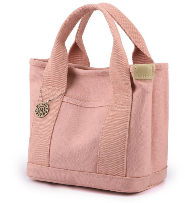 제이투 여성 캔버스 핸드백 미니 여행용 가방 토트백
