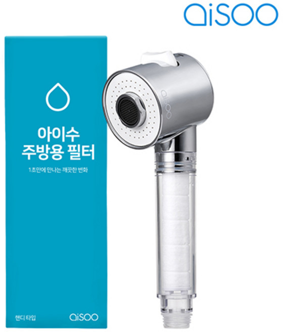 아이수 주방용필터 싱크대필터 본품세트 핸디 KC 국내제조, 1개