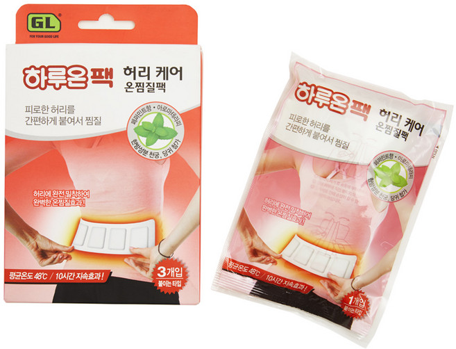 하루온 하루온팩 허리케어 온찜질팩 허리찜질팩(3개입), 3개