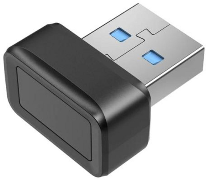 지문인식기 USB 키 리더 U2F 생체 스캐너 스푸핑 방지 인식 미니 보안 동글, 1) Black, 없음