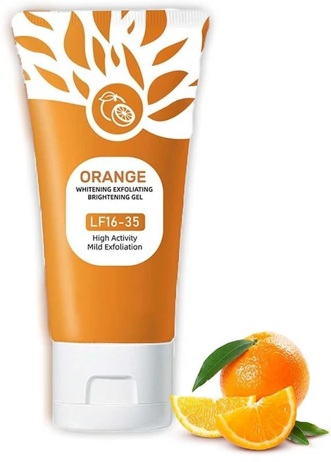 오렌지 각질 제거 클렌징 젤 스크럽 얼굴 바디용 딥 클린 모공 블랙헤드 제거 모든 피부 타입에 적합한 보습 효과가 있는 부드러운 필링 (1개 50g) 210405, 1개 - 쿠팡