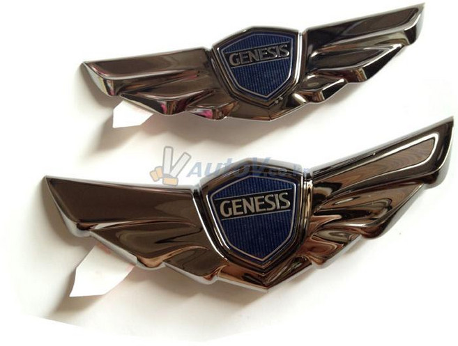 MOBIS 현대모비스 현대순정부품 제네시스BH [Genesis 다크크롬] 엠블럼 본넷엠블럼+트렁크엠블럼