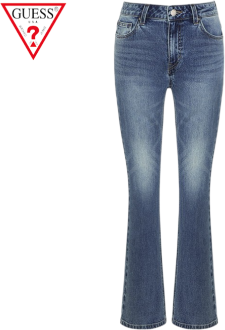 [매장발송] 게스 여성 청바지 봄 여름 슬림 부츠컷 스판 데님팬츠