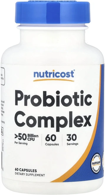 Nutricost 프로바이오틱 복합체 500억CFU 캡슐 60정, Nutricost프로바이오틱복합체500억CFU캡슐60정, 1개 - 쿠팡