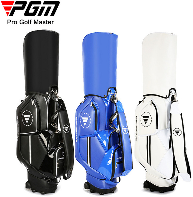 PGM 경량 여성 캐디백 바퀴형 골프백 골프 가방 QB029, 흰색