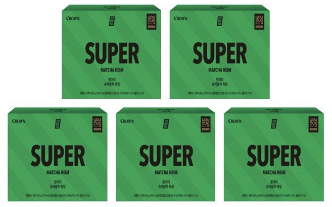 크라운 슈퍼말차하임 142g 5개, 1개