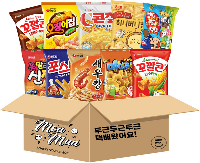 봉지스낵 10종 과자세트, 1개