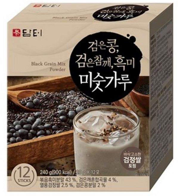 담터 검은콩 검은참깨 흑미 미숫가루, 240g, 2개