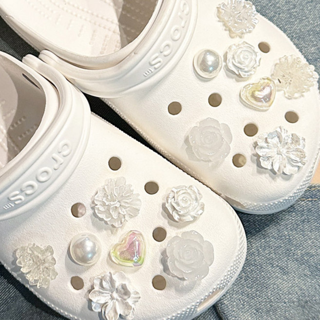 블링한 투명보석 신발파츠 신발꾸미기 신발악세사리 꽃진주 얼음보석