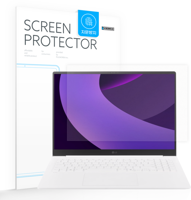 2025 LG그램 프로 16인치 40.6 소프트 지문방지 액정보호필름, 1개