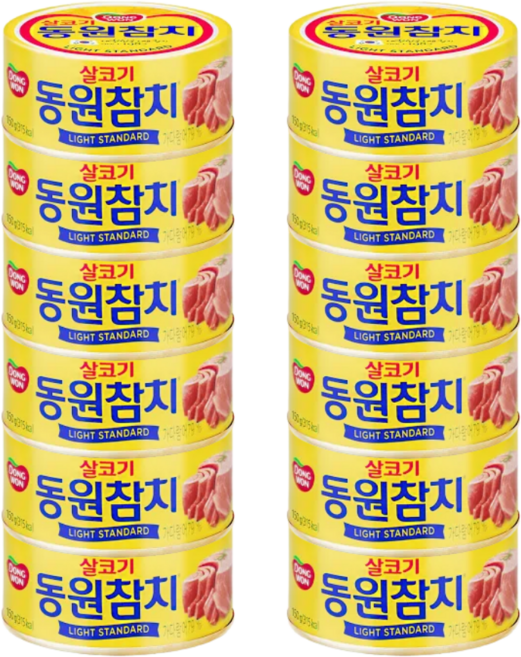 동원참치 살코기, 150g, 12개