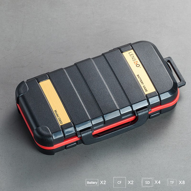 力影佳 LYNCA D850 拉桿箱型 記憶卡 保護盒 (相機電池x2 CFx2 SDx4 TFx8), 1個