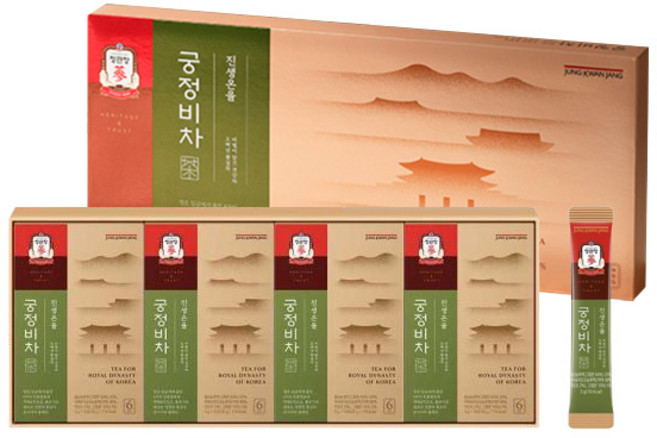 [정관장]신상품 건강차 궁정비차 진생온율 40포 약쑥 익모초 정관장의 홍삼을 담은 건강차, 1개, 120g