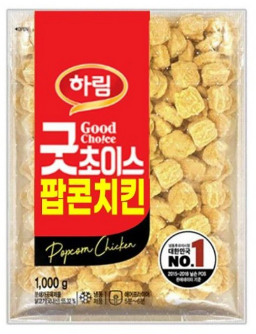 굿초이스팝콘치킨 1KG㈜하림, 1kg, 1개