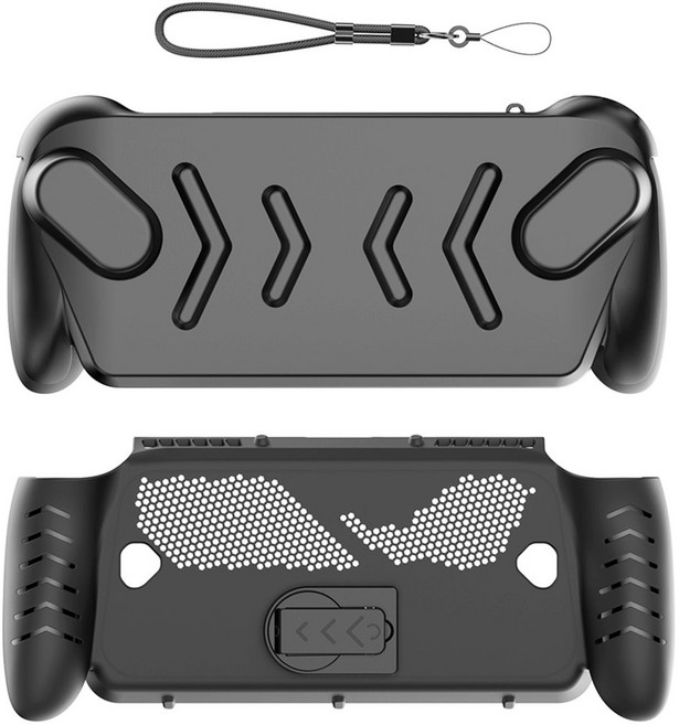 Asus ROG XBOX Ally X와 호환용 전체 보호 케이스 커버 TPU 케이스(분리형 전면 쉘 케이스 포함) 젖빛 핸드헬드 블랙, 1개, 검은색, A11
