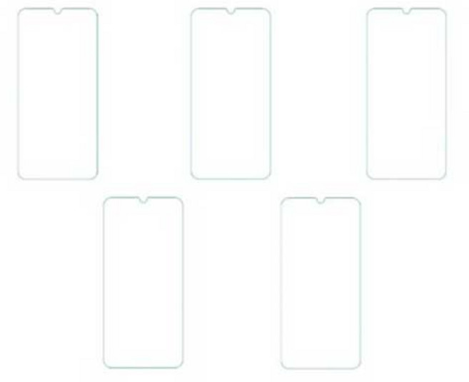 강화유리 9H 방탄 2.5D 휴대폰 액정보호필름 투명 5p 세트, 1세트