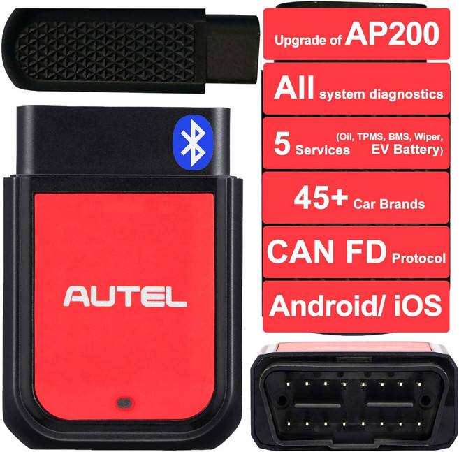Autel MaxiAP AP2500 코드 리더 블루투스 스캐너 모든 시 진단 오일 리셋 TPMS EV 배터리 BMS 업그드된 AP200 OBDII 0 테스트 45개 이상의 자동차