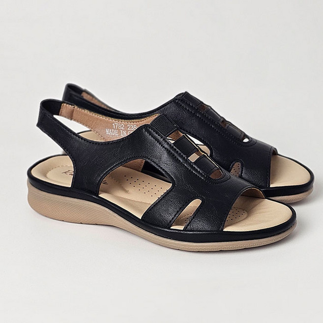 라블 여성용 발편한 쿠션 밴딩 샌들