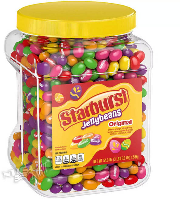 스타버스트 젤리빈 오리지날 6가지맛 대용량 1.5kg STARBURST JELLY BEANS, 2개