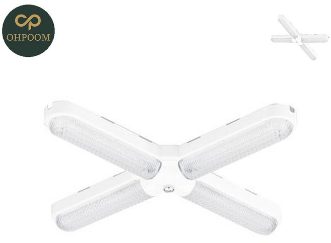 [삼삼오품] 상가조명 아이방등 방등기구 LED 크리스탈 파인등기구 십자형/45W 55W Type 1EA