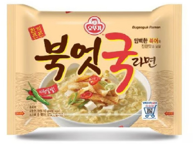 오뚜기 북엇국 라면 110g, 4개