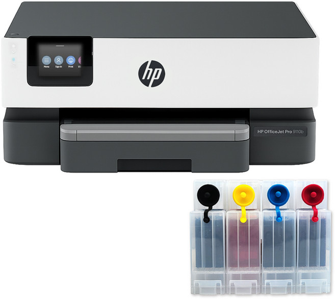 HP9110 HP9110b 가정용 사무용 잉크젯 프린터기 HP8210 후속, 나인룸 무한잉크(1200ml)