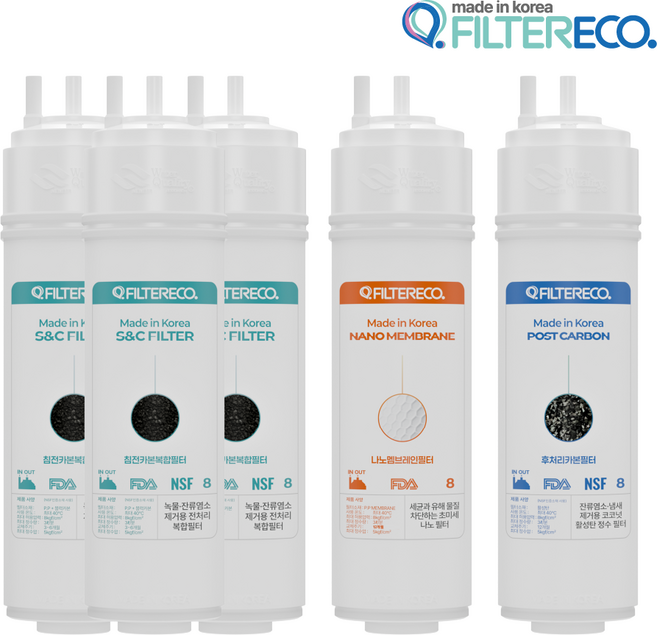 SK 매직 정수기 WPU-2200C 필터 25cm 최고급형 호환세트, 1개, WPU-2200C 1년세트(3+1+1)