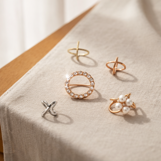 라노핏 스카프링 고리 홀더 장식 5종 세트