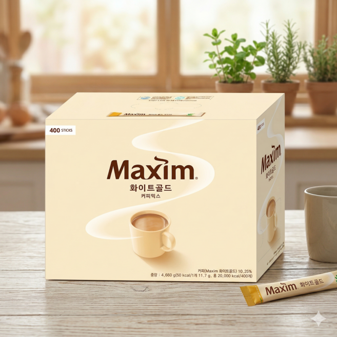 맥심화이트골드 커피믹스, 11.7g, 400개입, 1개