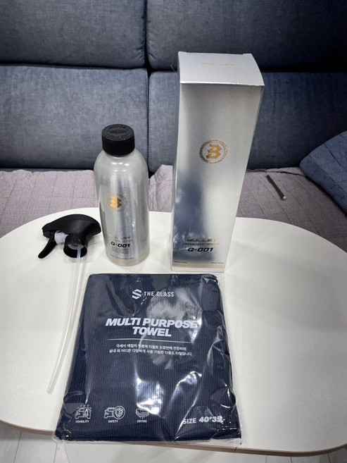 불렛 Q001 스트라다 퀵디테일러 물왁스 자동차 광택제 500ml X 2개 + 타월 1장
